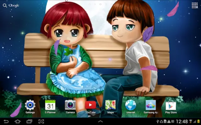 Romantic Live Wallpaper android App screenshot 1